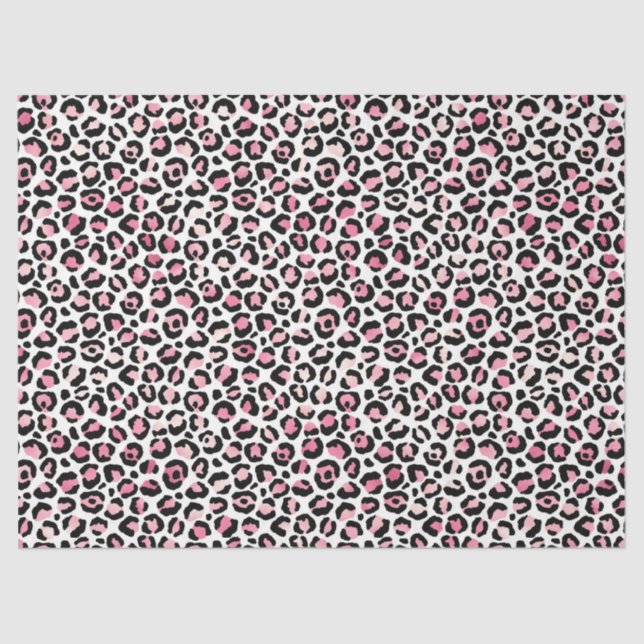 Pink Safari Series Design 14 Tissue Paper (Front)