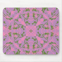 Pink Sage Abstract Mouse Pad