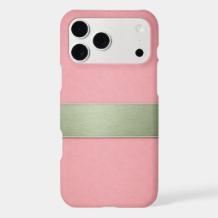 Pink & Sage Green Elegant Pattern – iPhone 17 Pro