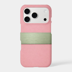 Pink & Sage Green Elegant Pattern – iPhone 17 Pro
