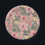 Pink Sage Green Flowers Leave Watercolor Pattern Paper Plate<br><div class="desc">This elegant and feminine pattern is perfect for the stylish and trendy woman. It features hand-painted watercolor coral pink, medium pink, chestnut brown, golden yellow, and forest green flowers and leaves on top of a sage green background. It's country, pretty, cute, unique, artsy, and modern; the perfect complement to your...</div>