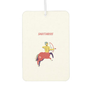 Pink Sagittarius, zodiac, star sign Car Air Freshener