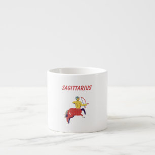 Pink Sagittarius, zodiac, star sign Espresso Cup