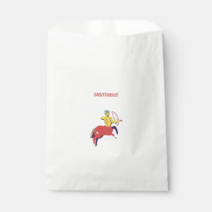 Pink Sagittarius, zodiac, star sign Favour Bags