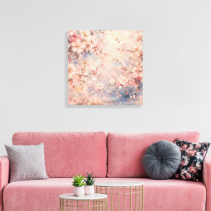 pink sakura Cherry Blossom romantic dreamy Canvas Print