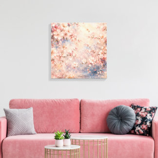 pink sakura Cherry Blossom romantic dreamy Canvas Print