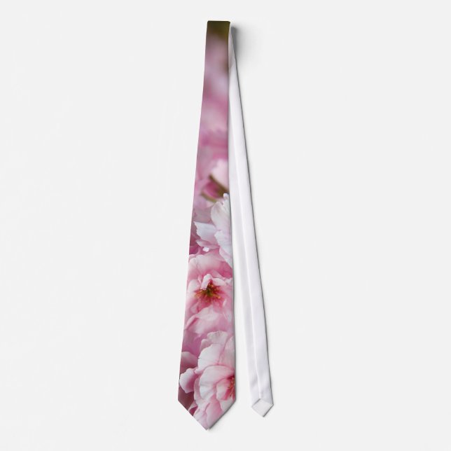 Pink Sakura Flower Tie (Front)