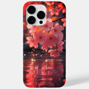 Pink Sakura Flowers Over Water   Serene Spring Nat Case-Mate iPhone 14 Pro Max Case
