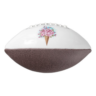 Pink Sakura Ice Cream Waffle Cone American Football