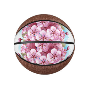 Pink Sakura Ice Cream Waffle Cone Mini Basketball