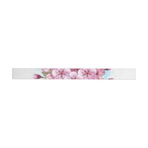 Pink Sakura Ice Cream Waffle Cone Wrap Around Label