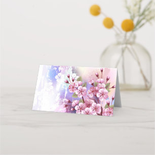 Pink Sakura on Painting Background Appointment Card