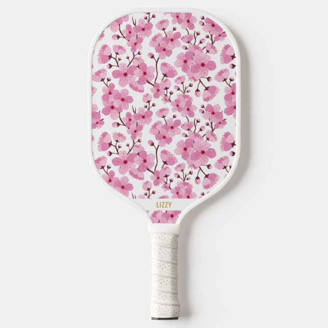 Pink Sakura Pickleball Paddle (Front)