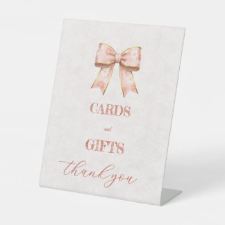 Pink Sakura Ribbon – Japanese-Inspired Pedestal Sign
