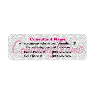 Pink Sales Consultant Label