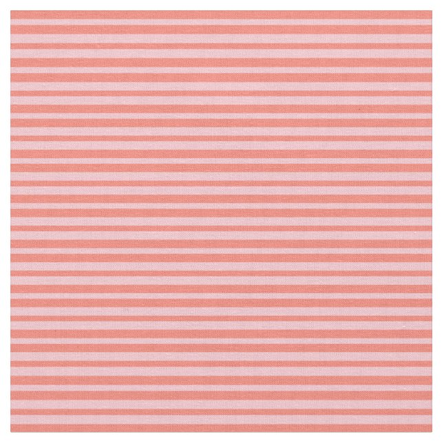Pink & Salmon Lines Pattern Fabric (Close Up)