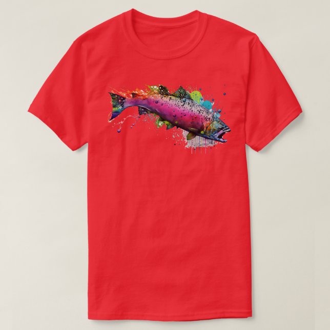 Pink Salmon T-Shirt (Design Front)