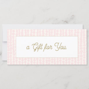Pink Salon Spa Gift Certificate