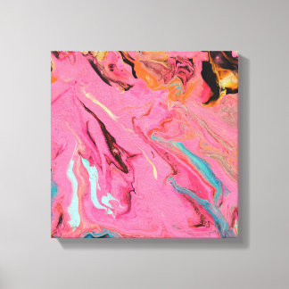 Pink salt canvas print