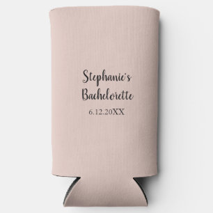 Pink Salt Colour Wedding Bachelorette Party Gift Seltzer Can Cooler