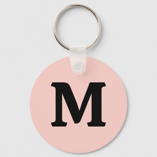 Pink Salt Solid Colour Key Ring (Front)