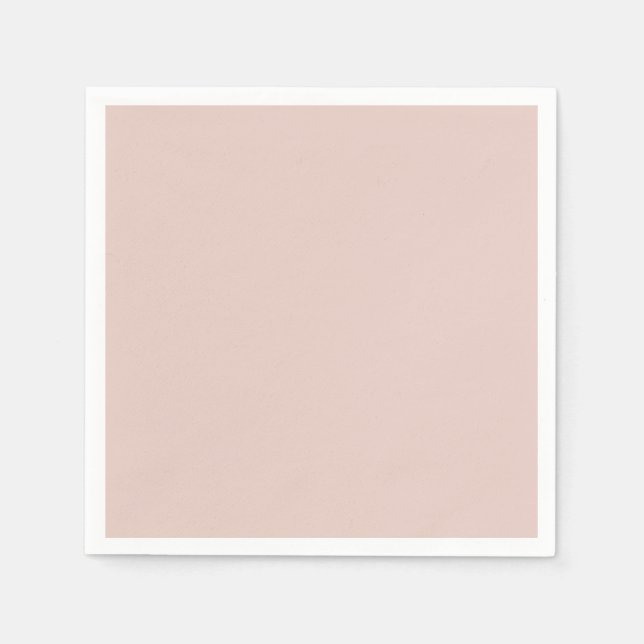 Pink Salt Wedding Plain Custom Bridal Shower Cute Napkin (Front)
