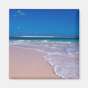 Pink sand beach at Conch Bay, Cat Island, Magnet