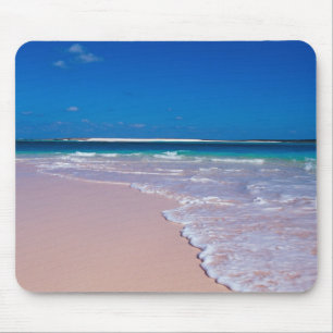 Pink sand beach at Conch Bay, Cat Island, Mouse Mat