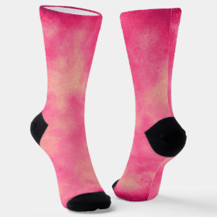 Pink Sand Cloud Effect Sustainable Crew Sock