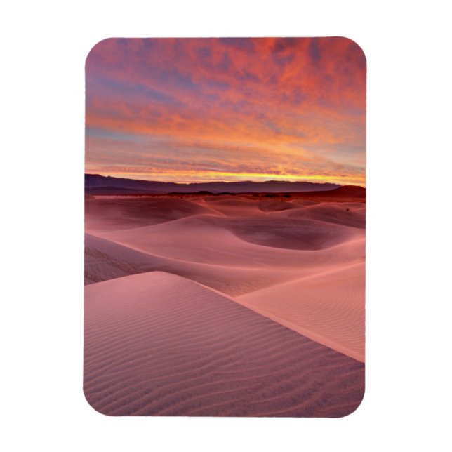Pink sand dunes, Death Valley, CA Magnet (Vertical)