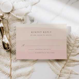 Pink Sand RSVP Card
