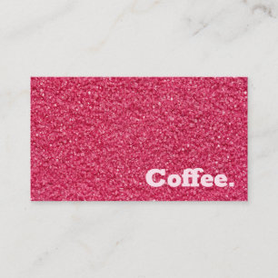 Pink Sand Simple Minimal Coffee   Style R Loyalty Card