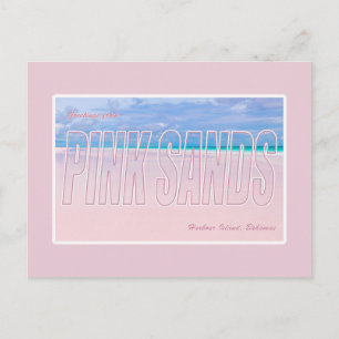 Pink Sands, Harbour Island, Bahamas Postcard