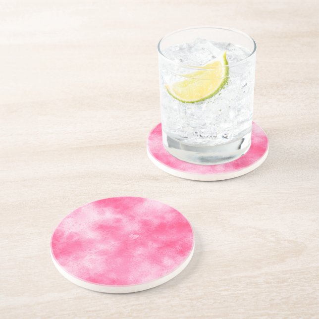 Pink Sandstone Coaster (Side)
