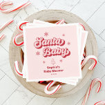 Pink Santa Baby Christmas Baby Shower Napkin<br><div class="desc">Add a festive touch to your Santa Baby baby shower theme with these adorable Pink Santa Baby Christmas Baby Shower Napkins. Perfect for a Christmas baby shower with a focus on a Santa Baby baby shower theme pink and ideal for a Santa Baby baby shower theme girl. These napkins are...</div>