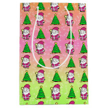 Pink Santa & Christmas Tree