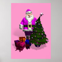 Pink Santa Claus