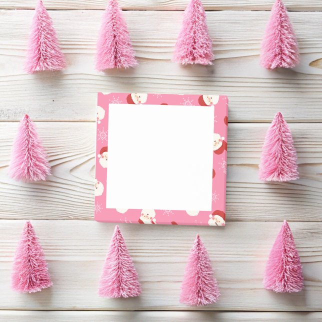 Pink Santa Post-it Notes (Pink Santa Post It Notes )