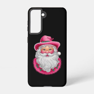 Pink Santa Retro Christmas Matching Family Party Samsung Galaxy Case