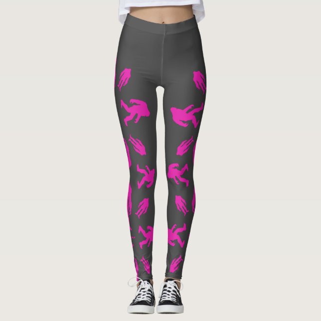 Pink Sasquatch Leggings (Front)
