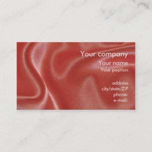 "Pink satin" business card