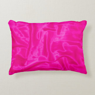 Pink Satin-Rectangular Accent Pillow