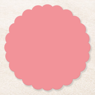 Pink Scalloped Coasters Chic Party Decor