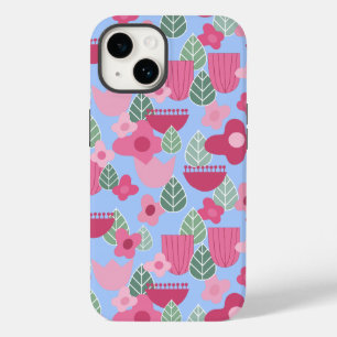 Pink Scandinavian Spring Case-Mate iPhone 14 Case