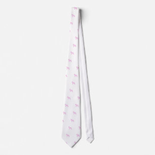 Pink Schnauzer Tie