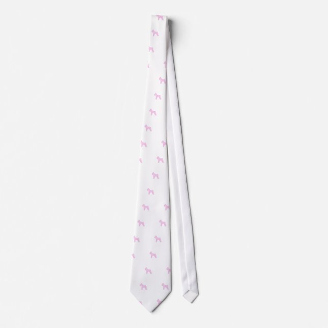 Pink Schnauzer Tie (Front)