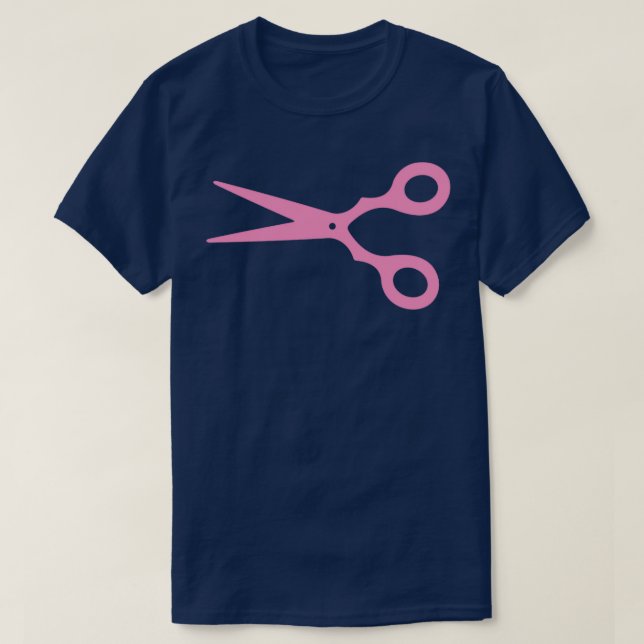 Pink Scissors T-Shirt (Design Front)