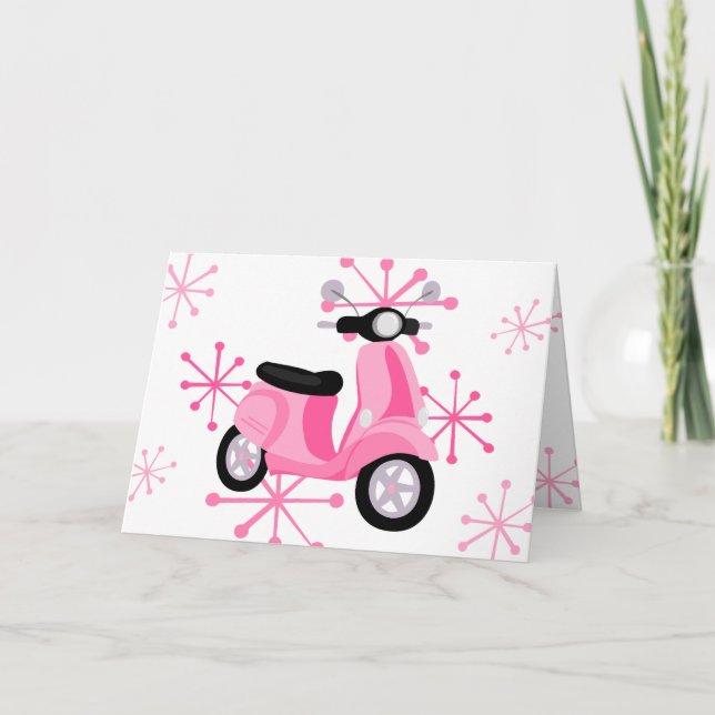 Pink Scooter Card (Front)