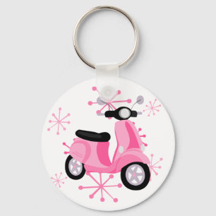 Pink Scooter Key Ring