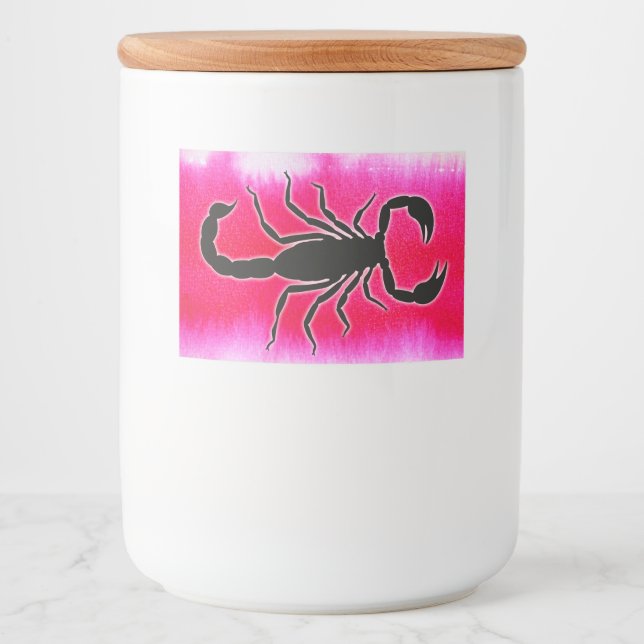 pink scorpio food label (Front)